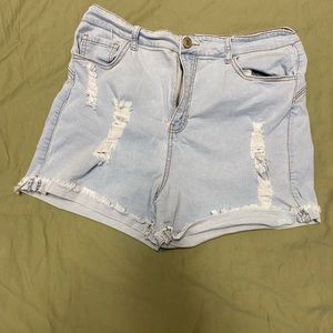 Forever 21 high waisted Jean shorts